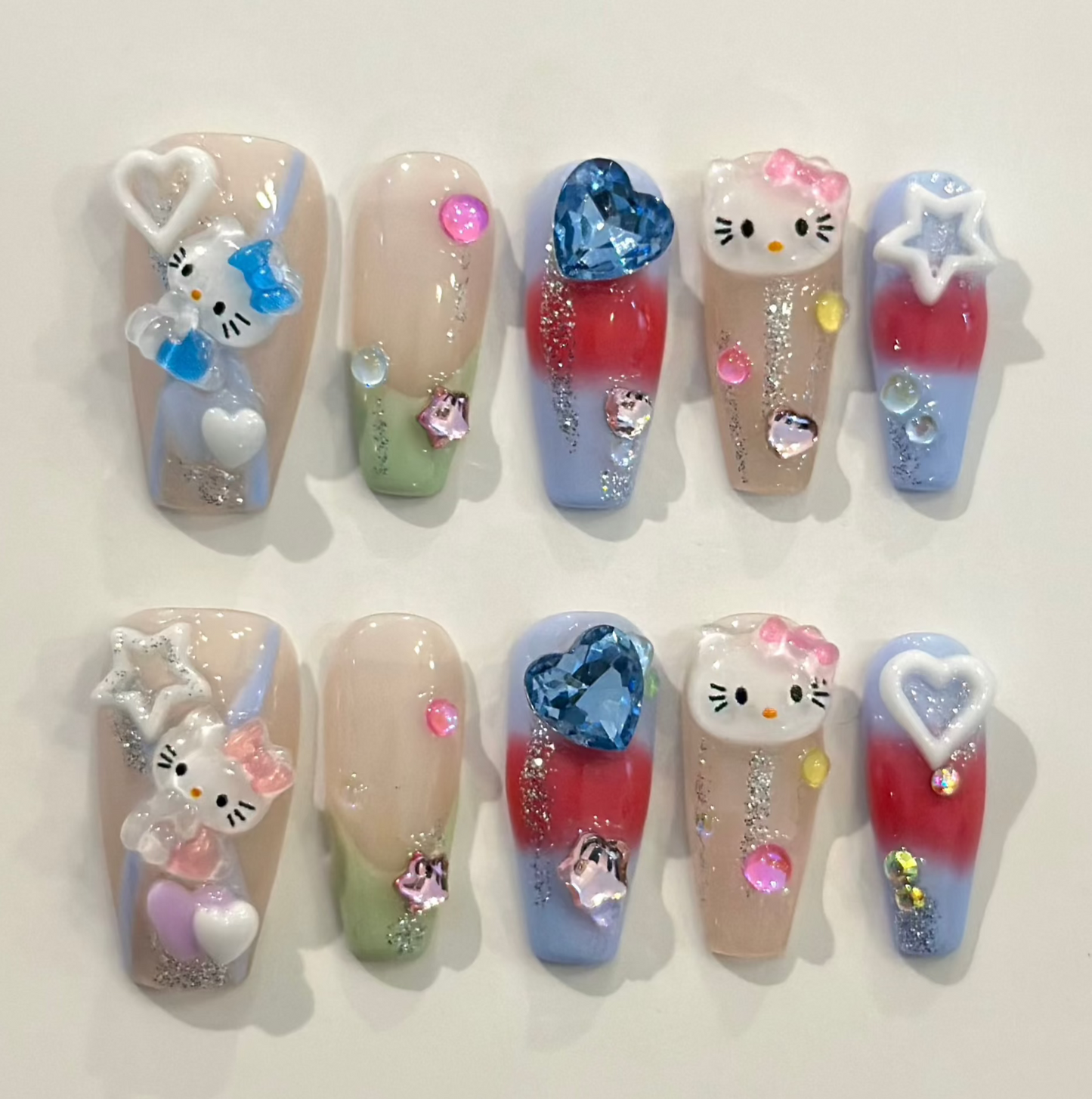 KITTY PARADISE | handmade press on nails