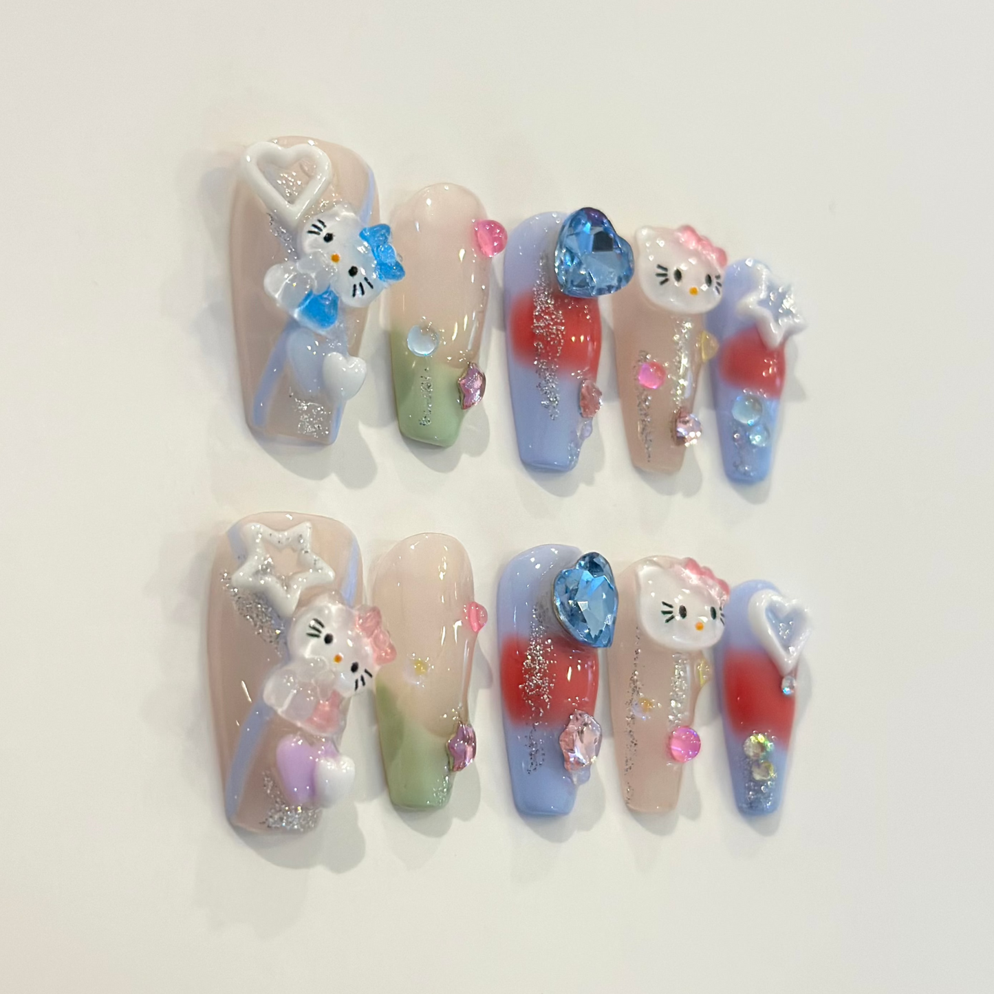 KITTY PARADISE | handmade press on nails